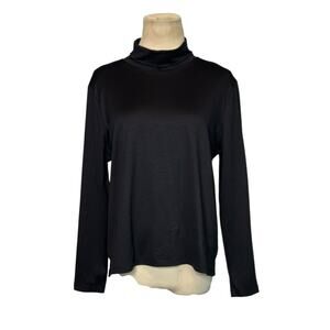 A'NUE LIGNE black long sleeves turtle neck top size Large